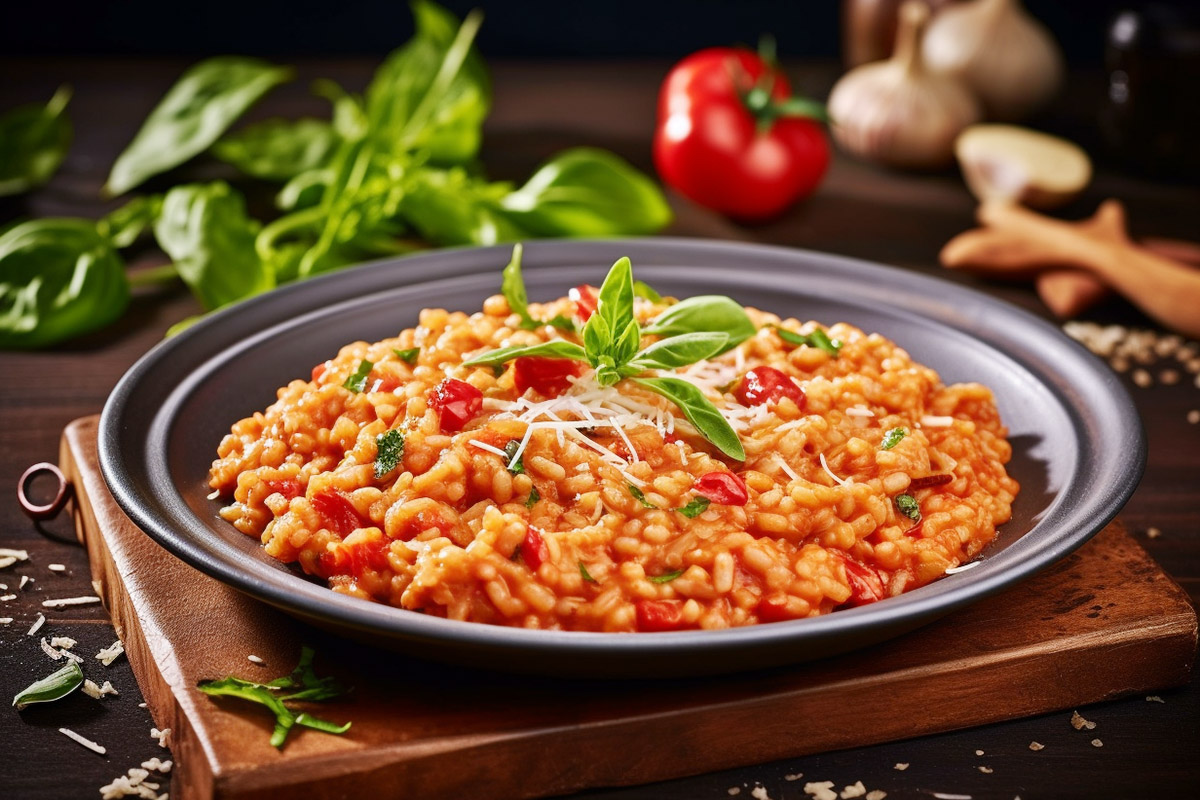 Tomaten-Basilikum-Risotto - TASTE EXPLORER - Ich liebe Essen!