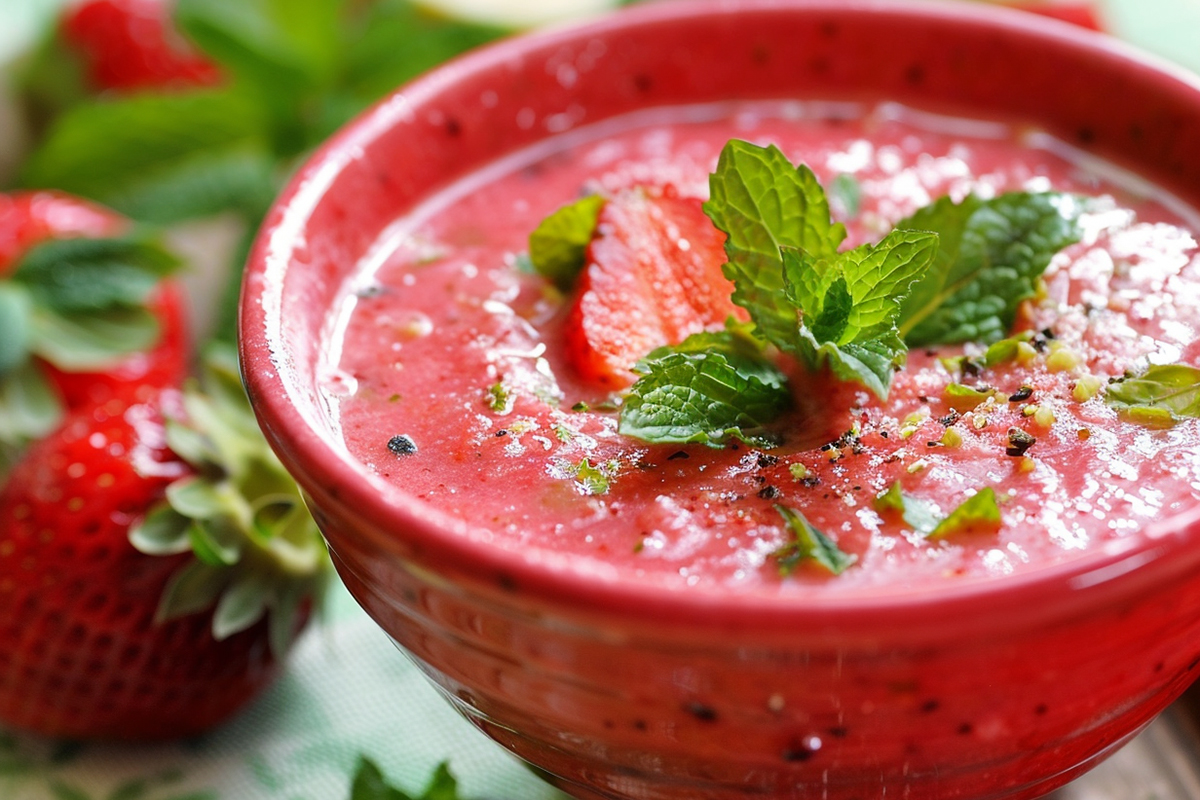 Erdbeer-Gurken-Suppe - TASTE EXPLORER - Ich liebe Essen! Erdbeer-Gurken-Suppe - TASTE EXPLORER - Ich liebe Essen!