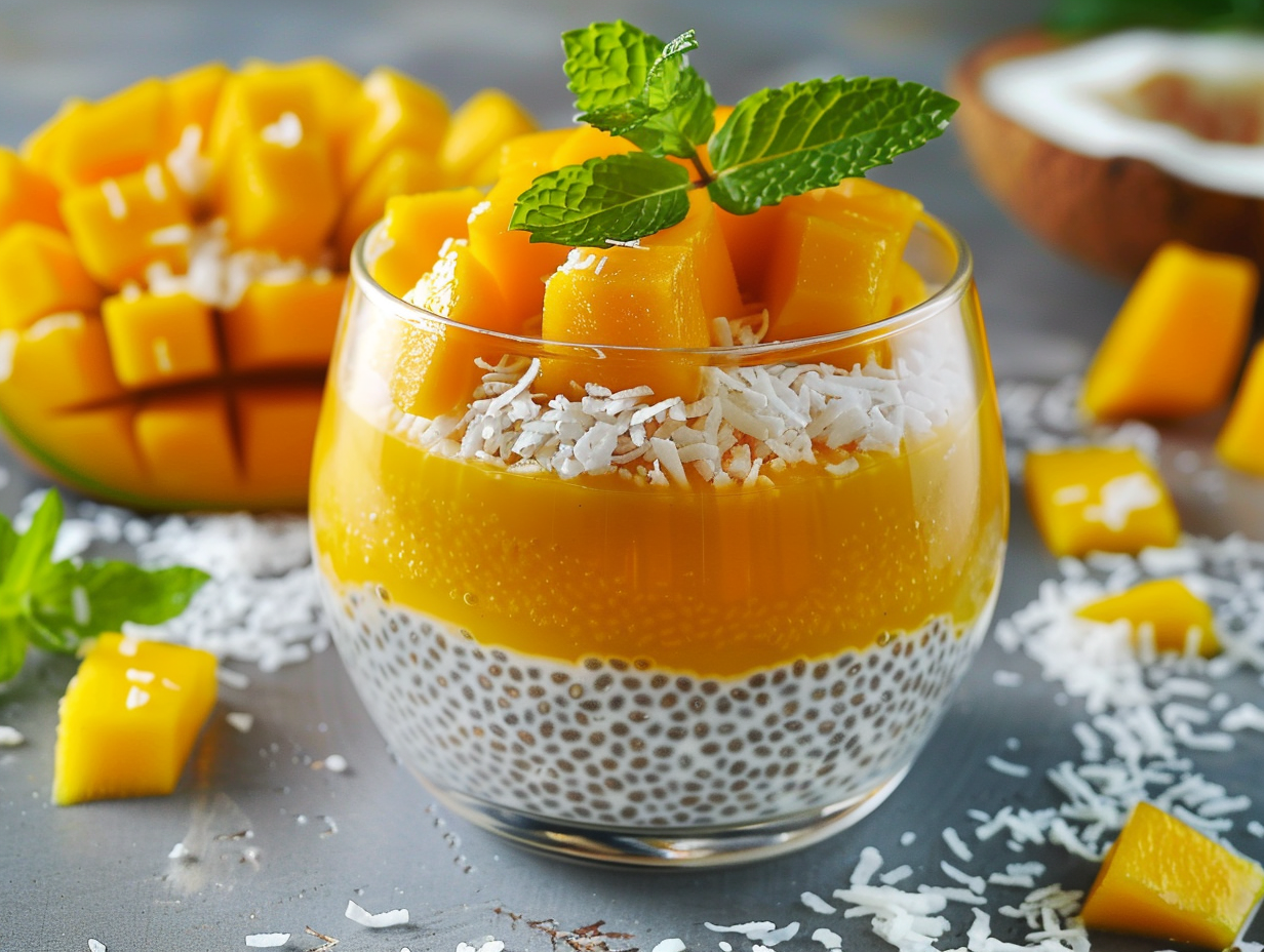 Mango Chia Pudding - TASTE EXPLORER - Ich liebe Essen!