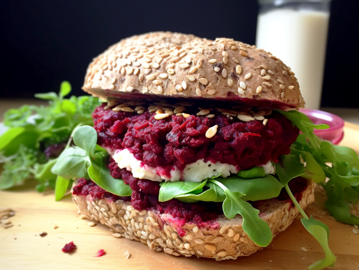 Rote Bete Burger mit Honig Senf Sauce - TASTE EXPLORER - Ich liebe Essen!